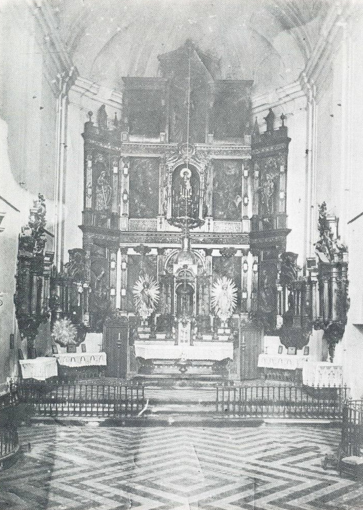 Retablo del altar mayor de la iglesia de Nuestra Señora de la Antigua